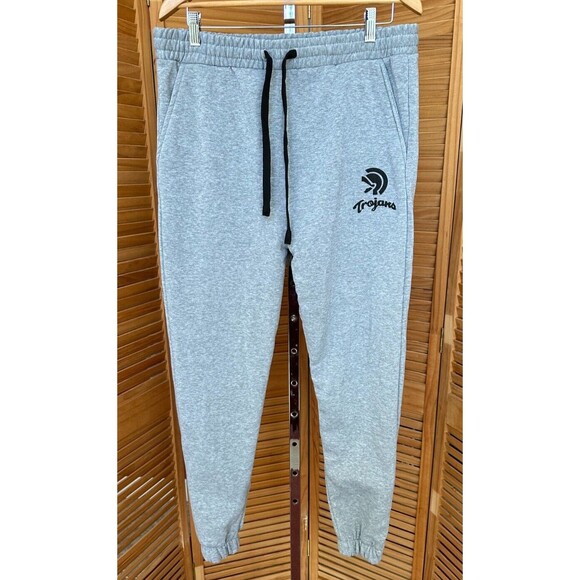 Trojans Men's Fleece Gray Jogger Athletic Sweatpants Size Large - Picture 1 of 7